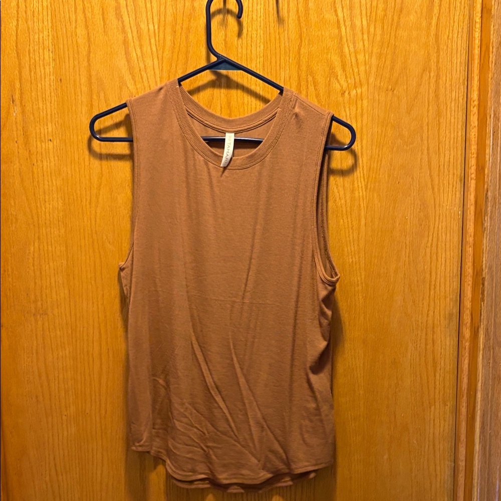 Sleeveless Tan Top
